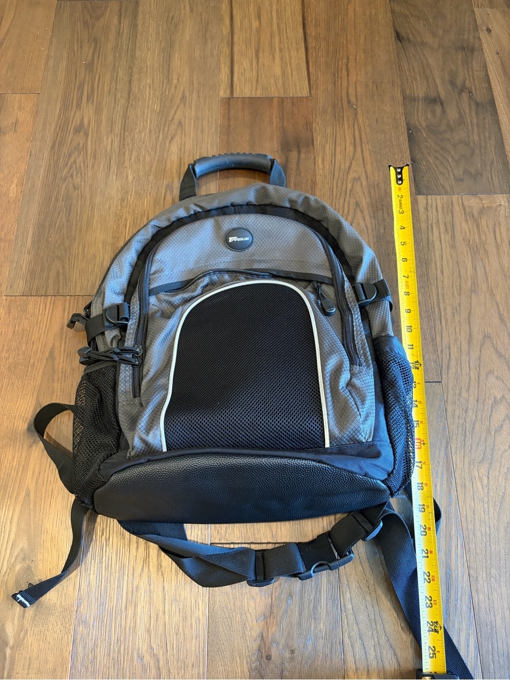 Targus Laptop Backpack Black & Gray Professional Travel Tech Bag Multi-Pocket